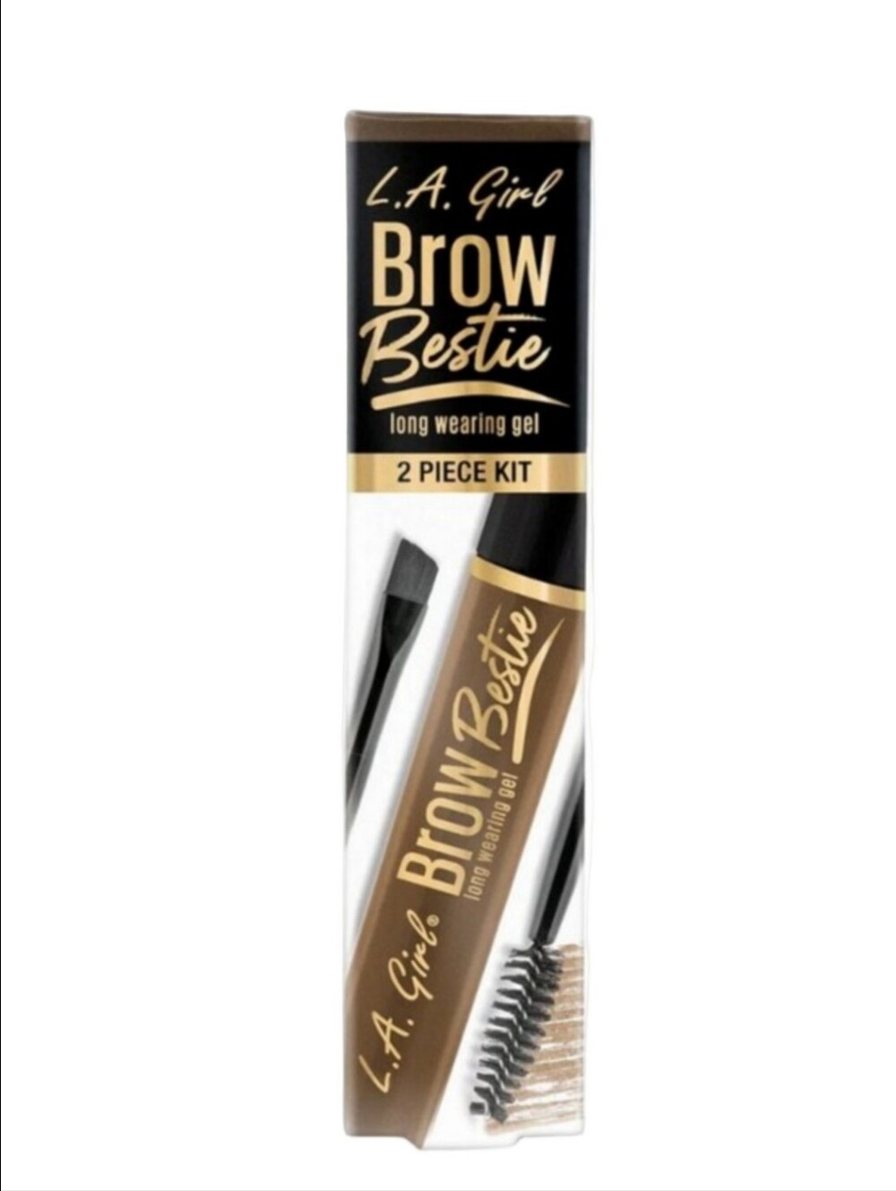 LA Girl Brow Bestie Long Wearing Gel Kit, Cool Brown GBG383